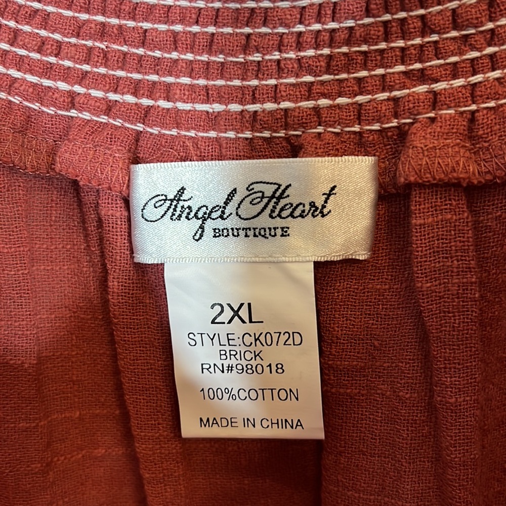 Angel heart boutique embroidered ruffle sleeve top size 3X - Picture 6 of 12